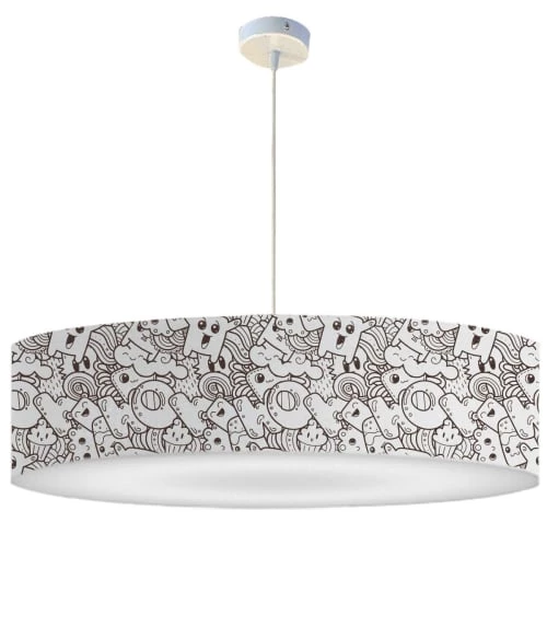 Abat-jours Suspensions Enfant Suspension Enfant Doodle Pop Corn T 50 X H 25 2 Abat-jours Suspensions Enfant Suspension Enfant Doodle Pop Corn T 50 X H 25 – Image 2