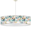 Abat-jours Suspensions Enfant Suspension Enfant Floral Bleu Doux T 50 X H 25