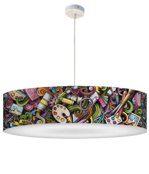 Abat-jours Suspensions Enfant Suspension Enfant Graffiti T 50 X H 25 2 Abat-jours Suspensions Enfant Suspension Enfant Graffiti T 50 X H 25 – Image 2