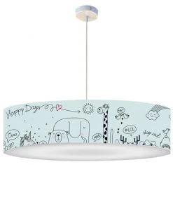 Abat-jours Suspensions Enfant Suspension Enfant Happydays Petit Bleu T 50 X H 25