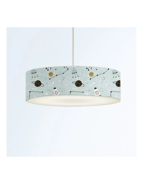 Abat-jours Suspensions Enfant Suspension Enfant Planète Petit Bleu T 50 X H 25 2 Abat-jours Suspensions Enfant Suspension Enfant Planète Petit Bleu T 50 X H 25 – Image 2