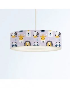 Abat-jours Suspensions Enfant Suspension Enfant Savane Lavande T 50 X H 25 -Luminaires enfant Soldes suspension enfant savane lavande t 50 x h 25 3