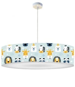 Abat-jours Suspensions Enfant Suspension Enfant Savane Petit Bleu T 50 X H 25