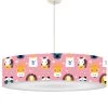 Abat-jours Suspensions Enfant Suspension Enfant Savane Rose Doux T 50 X H 25