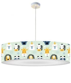 Abat-jours Suspensions Enfant Suspension Enfant Savane Vert Pastel T 50 X H 25