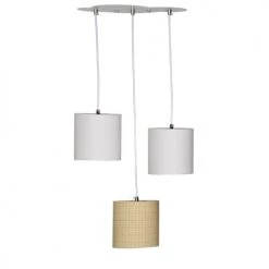 Sauthon Suspensions Enfant Suspension Lumineuse Trio Plafonnier En Coton Beige