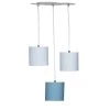 Sauthon Suspensions Enfant Suspension Lumineuse Trio Plafonnier En Coton Bleu