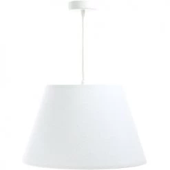 BPS Koncept Suspensions Enfant Suspension Tissu Blanc 55x55x26,5cm 8 BPS Koncept Suspensions Enfant Suspension Tissu Blanc 55x55x26,5cm -Luminaires enfant Soldes suspension tissu blanc 55x55x26 5cm 2