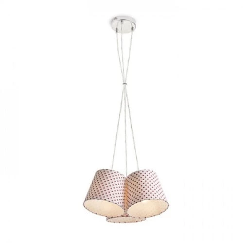 Rendl Light Studio Suspensions Enfant Suspension Triple Abat-jour Textile Blanc 1 Rendl Light Studio Suspensions Enfant Suspension Triple Abat-jour Textile Blanc