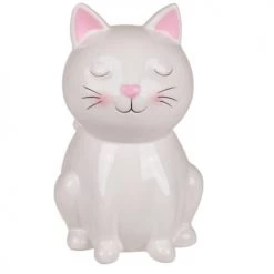 Out Of The Blue Objets Déco Enfant Tirelire Chat Blanc 15cm
