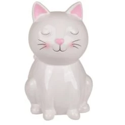 Out Of The Blue Objets Déco Enfant Tirelire Chat Coeur Noir 15cm -Luminaires enfant Soldes tirelire chat blanc 15cm 3
