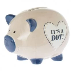 Riverdale Objets Déco Enfant Tirelire En Céramique Cochon It's A Boy