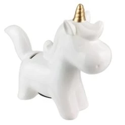 The Home Deco Factory Objets Déco Enfant Tirelire Enfant Licorne Doré -Luminaires enfant Soldes tirelire enfant licorne blanc 2