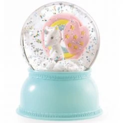 Djeco Objets Déco Enfant Veilleuse-boule à Neige Licorne