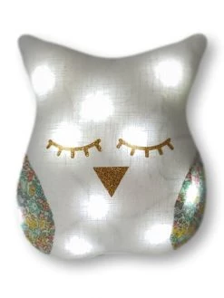 Jeanne Et Juliette Veilleuses Pour Bébé Veilleuse Chouette Enfant Liberty Blanc