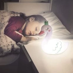 Hello Kids Veilleuses Pour Bébé Veilleuse Enfant Cygne Blanc -Luminaires enfant Soldes veilleuse enfant cygne blanc 1