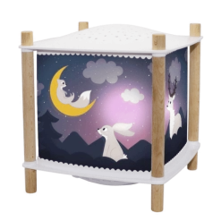 Trousselier Luminaires Enfant Veilleuse Lanterne LED Connectée Avec Projection D'étoiles