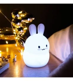 Pylones Luminaires Enfant Veilleuse Lapin En Silicone -Luminaires enfant Soldes veilleuse lapin en silicone 2