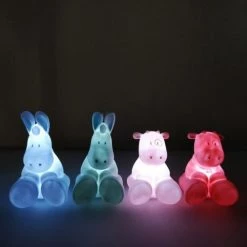 Noukie's Luminaires Enfant Veilleuse Lola Rose Cocon (20 Cm) -Luminaires enfant Soldes veilleuse lola rose cocon 20 cm 2