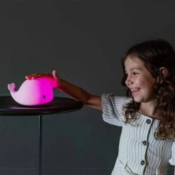 Little L Luminaires Enfant Veilleuse Lumineuse Tactile En Silicone, Baleine -Luminaires enfant Soldes veilleuse lumineuse tactile en silicone baleine 2