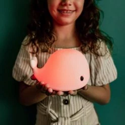 Little L Luminaires Enfant Veilleuse Lumineuse Tactile En Silicone, Baleine -Luminaires enfant Soldes veilleuse lumineuse tactile en silicone baleine 3
