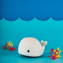 Little L Luminaires Enfant Veilleuse Lumineuse Tactile En Silicone, Baleine -Luminaires enfant Soldes veilleuse lumineuse tactile en silicone baleine 4