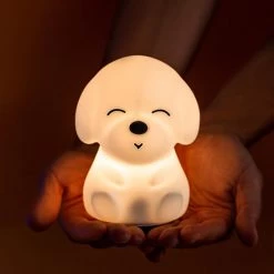 Little L Veilleuses Pour Bébé Veilleuse Lumineuse Tactile En Silicone, Chien -Luminaires enfant Soldes veilleuse lumineuse tactile en silicone chien 5