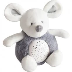 Doudou Et Compagnie Déco Lumineuses Enfant Veilleuse Musicale Peluche Souris (20 Cm)