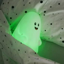 Atelier Pierre Veilleuses Pour Bébé Veilleuse My Boo Silicone Blanc -Luminaires enfant Soldes veilleuse my boo silicone blanc 3