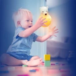 Pabobo Veilleuses Pour Bébé Veilleuse Ours Lumicolor (15 Cm) -Luminaires enfant Soldes veilleuse ours lumicolor 15 cm 3